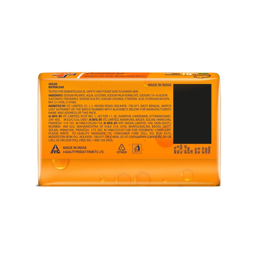 Savlon Moisturising Glycerin Soap : 5 x 125 g