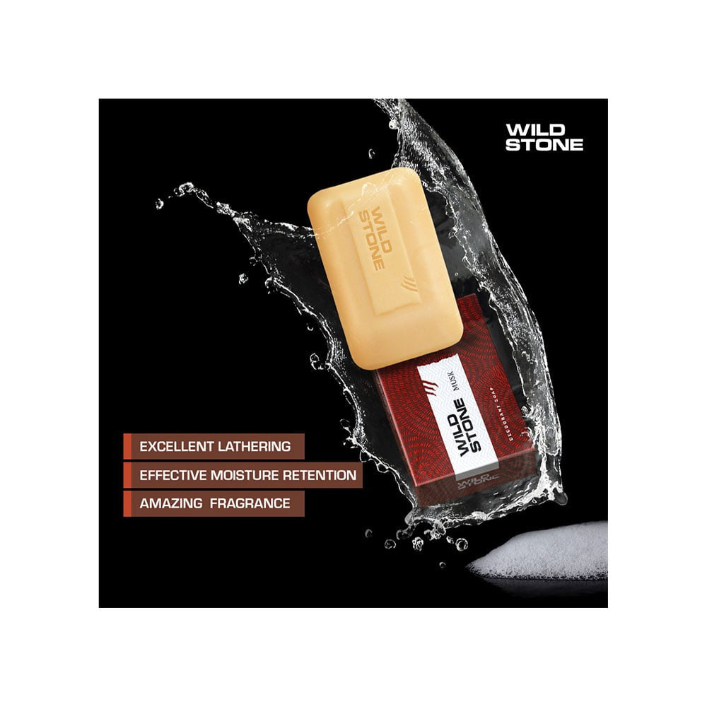 Wild Stone Deodorant Soap : 6 x 100 g