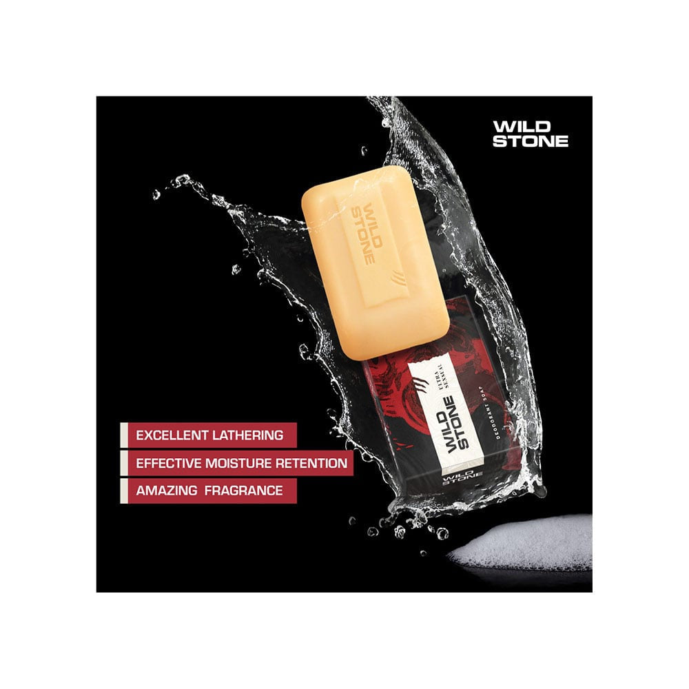 Wild Stone Deodorant Soap : 6 x 100 g