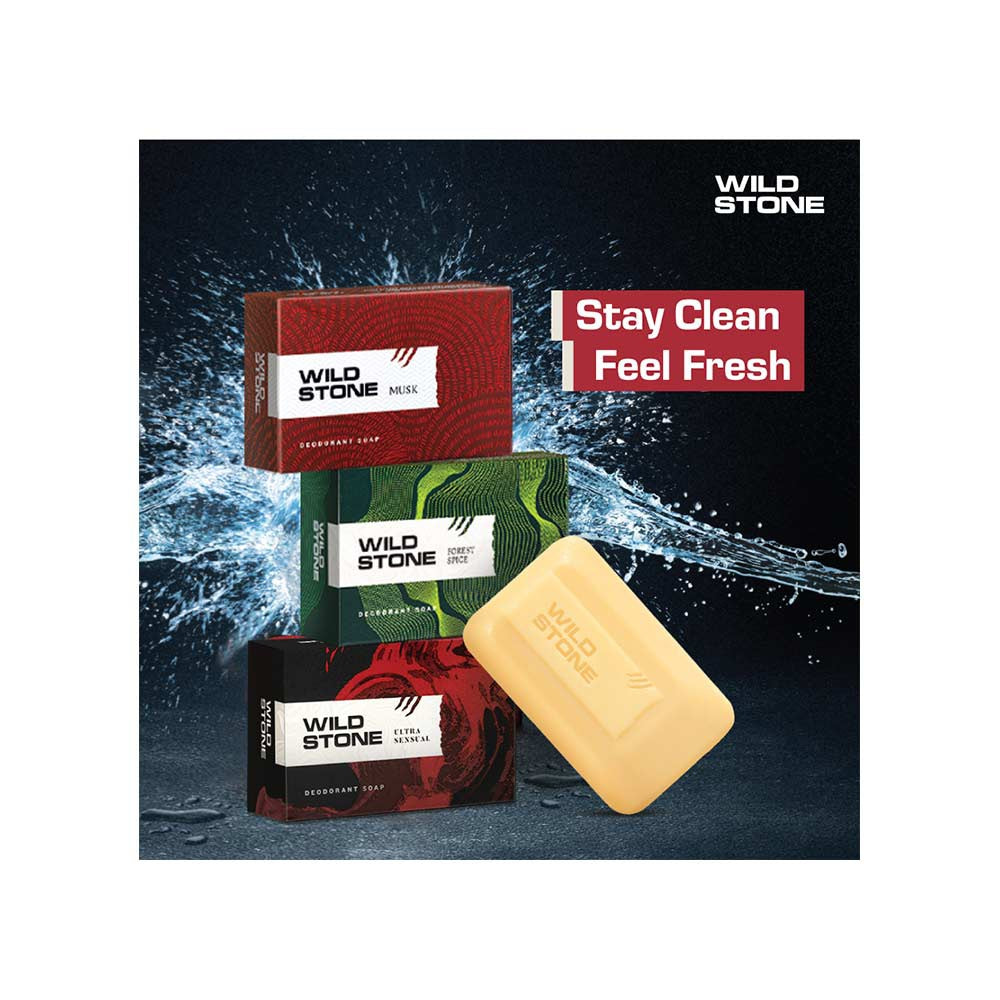 Wild Stone Deodorant Soap : 6 x 100 g