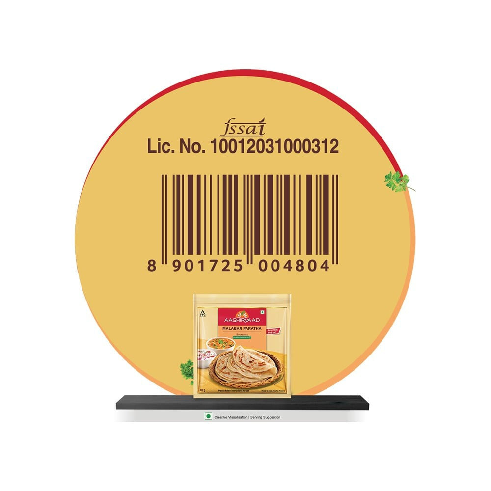 Aashirvaad Malabar Paratha (Heat & Eat) : 400 g (5 pieces)