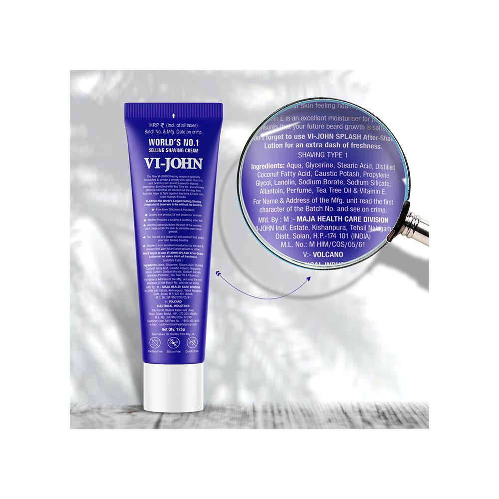 Vi-John Icy Mint Shaving Cream : 125 g