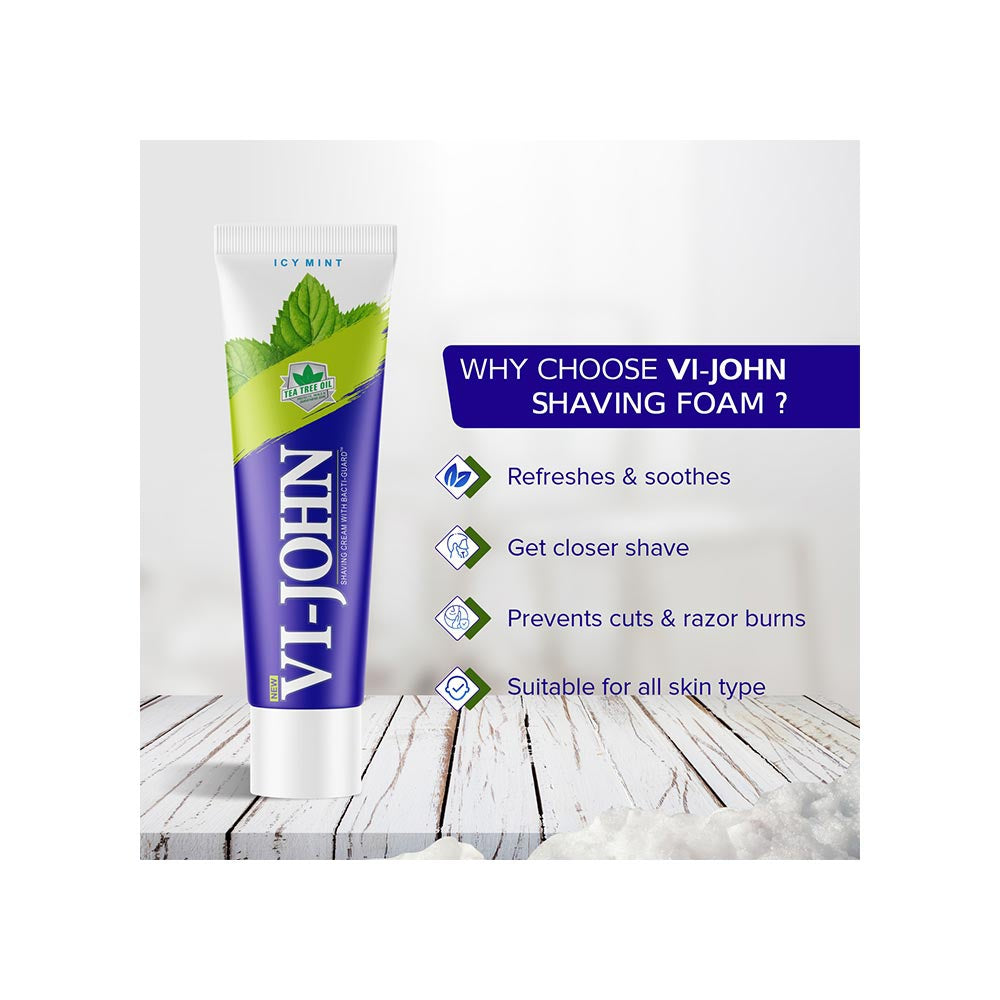 Vi-John Icy Mint Shaving Cream : 125 g
