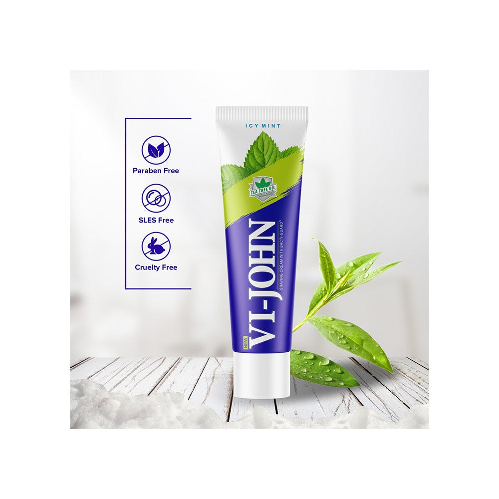 Vi-John Icy Mint Shaving Cream : 125 g
