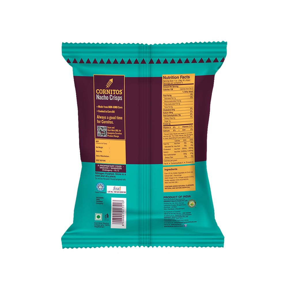 Cornitos Sea Salt Nachos - Pack of 2 : 2 x 150 g