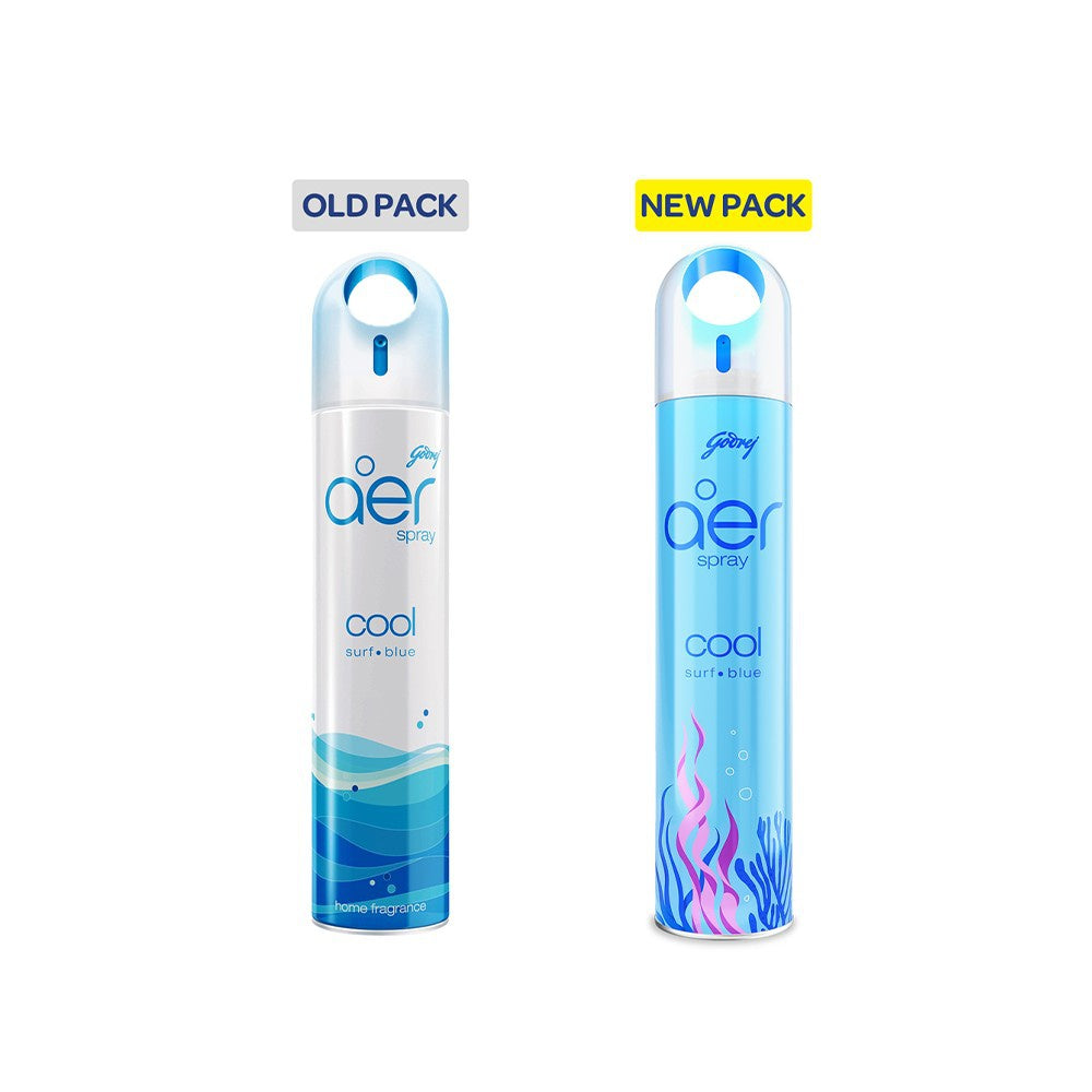 Godrej Aer Cool Surf Blue Room Freshener + Godrej Aer Morning Misty Meadows Air Freshener Combo : 220 ml + 220 ml
