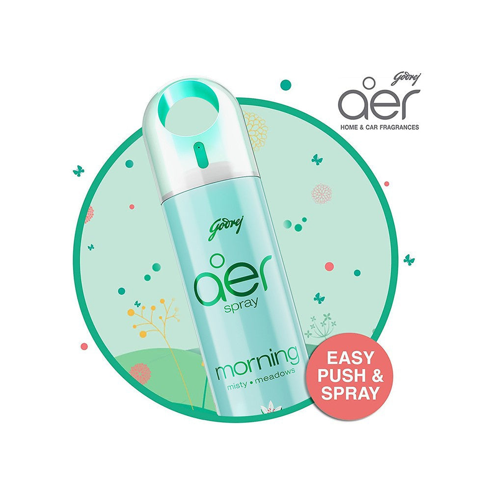 Godrej Aer Cool Surf Blue Room Freshener + Godrej Aer Morning Misty Meadows Air Freshener Combo : 220 ml + 220 ml
