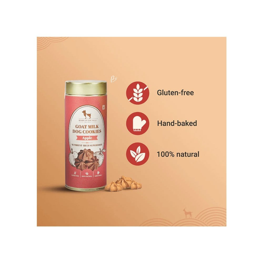 HUFT Apple Goat Milk Premium Dog Cookies : 200 g