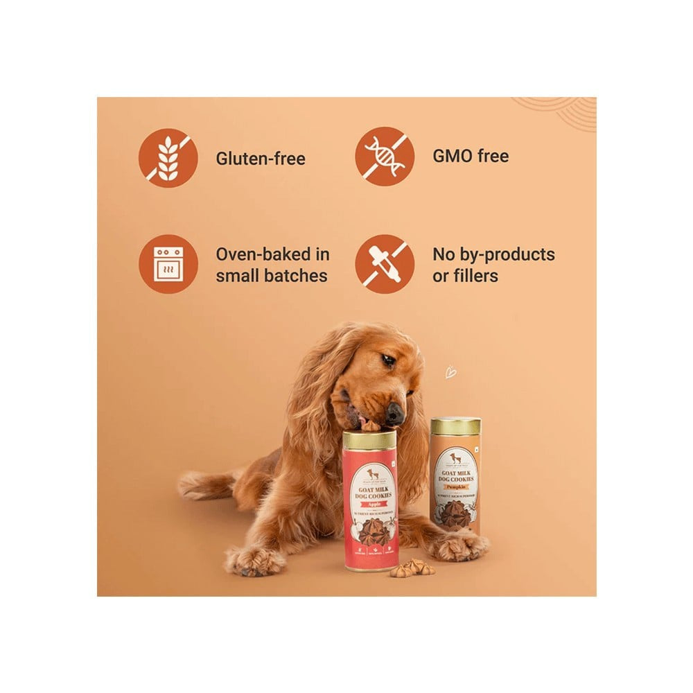 HUFT Pumpkin Goat Milk Premium Dog Cookies : 200 g