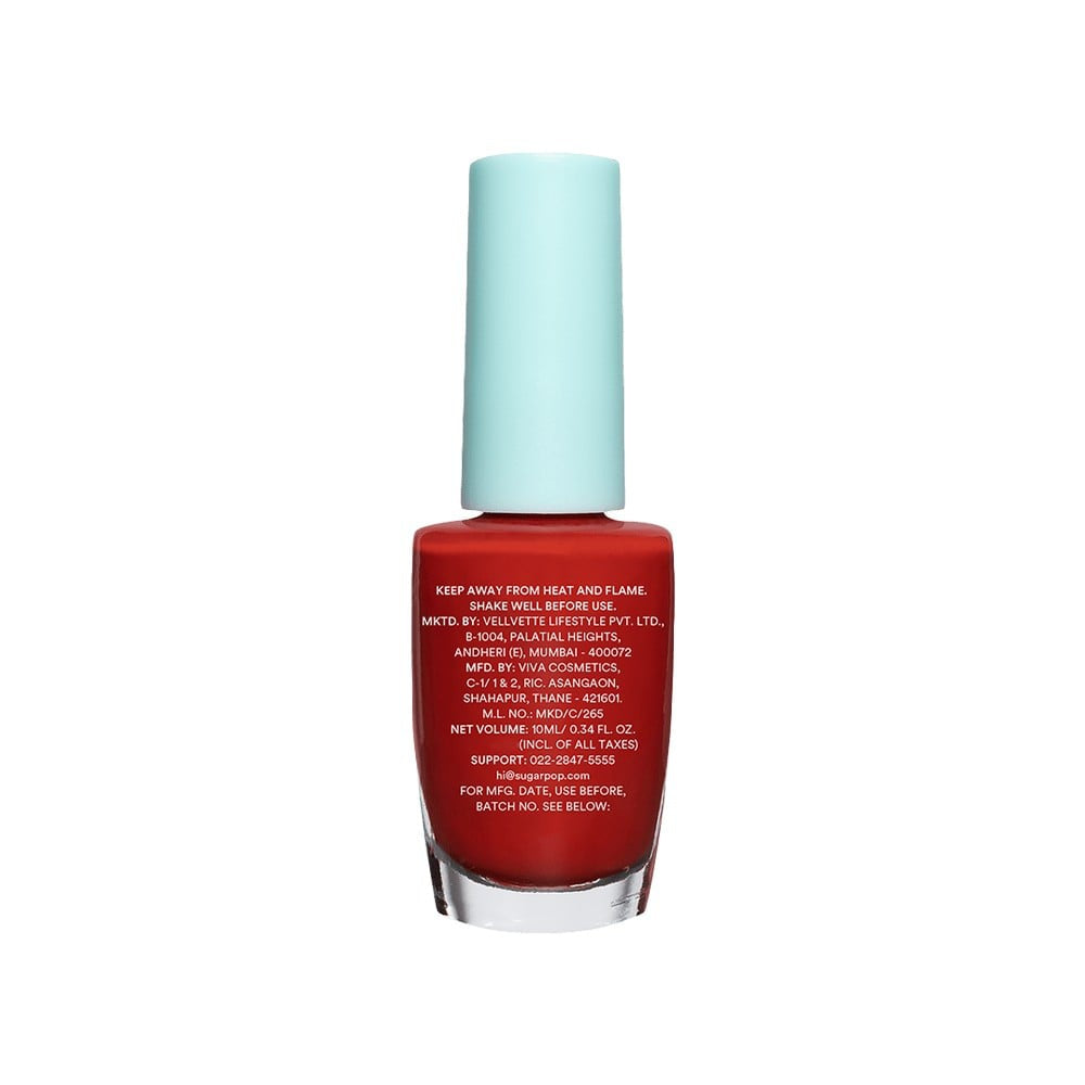 SUGAR POP Nail Paint (Red Rum 18) : 10 ml
