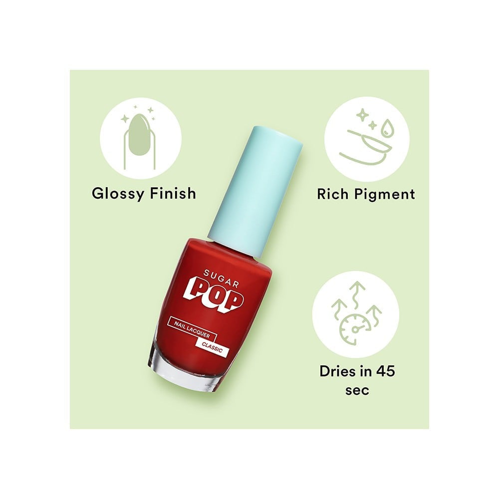 SUGAR POP Nail Paint (Red Rum 18) : 10 ml