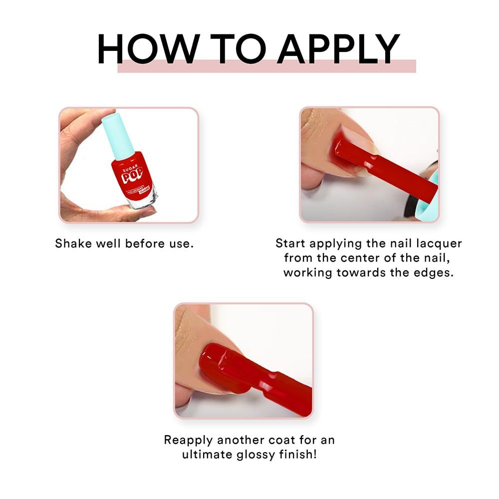 SUGAR POP Nail Paint (Red Rum 18) : 10 ml