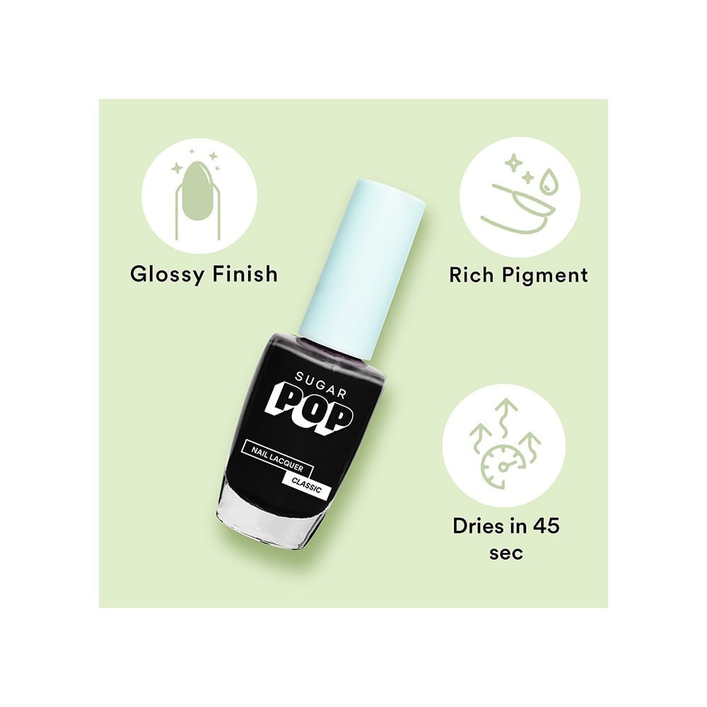 SUGAR POP Nail Paint (Black Berry 21) : 10 ml