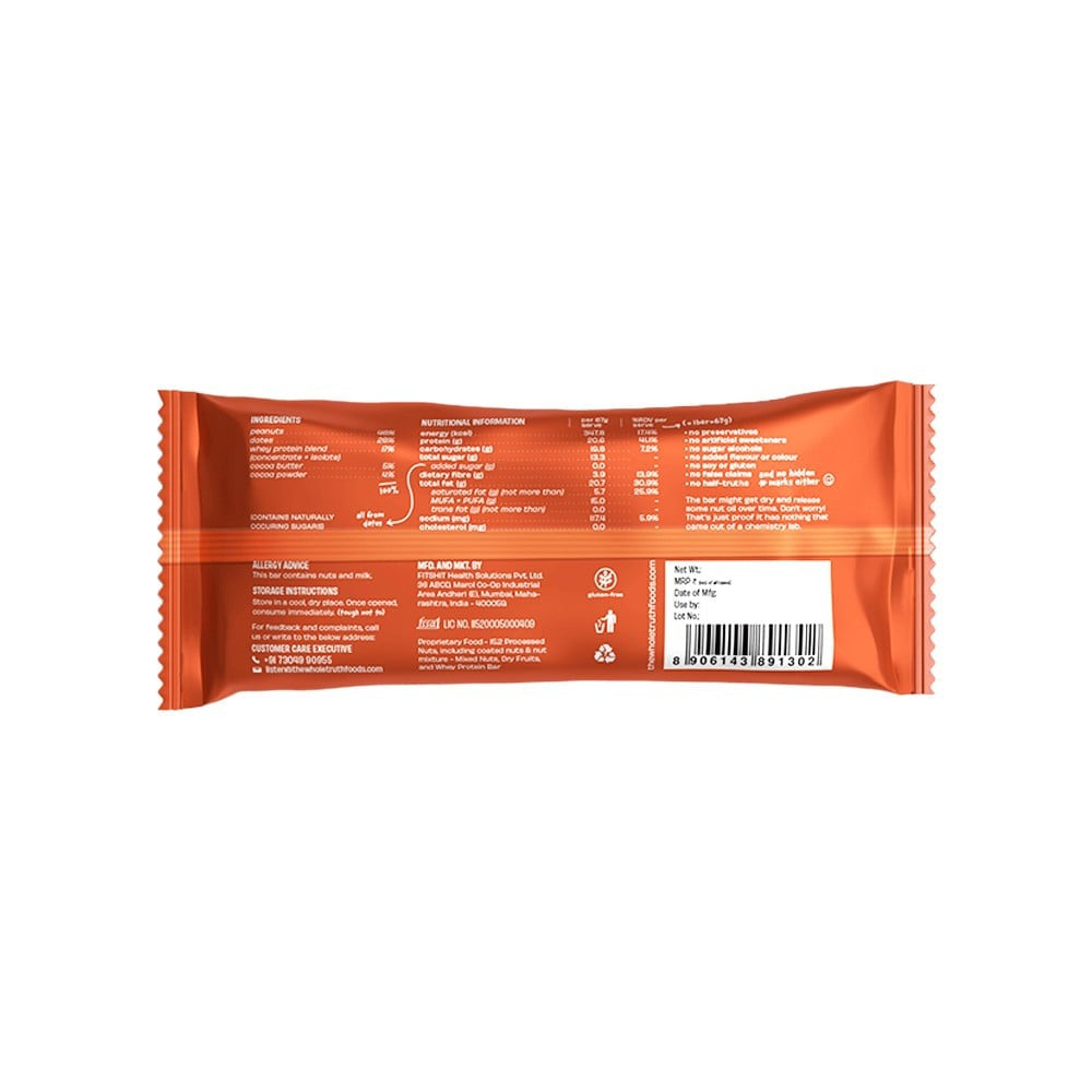 The Whole Truth 20 g Protein Bar - Peanut Cocoa : 67 g