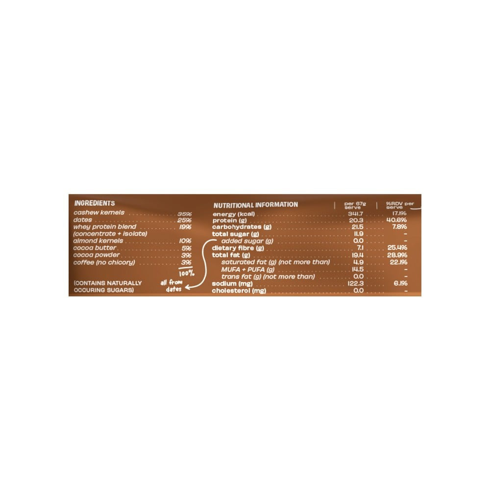 The Whole Truth 20 g Protein Bar - Coffee Cocoa : 67 g