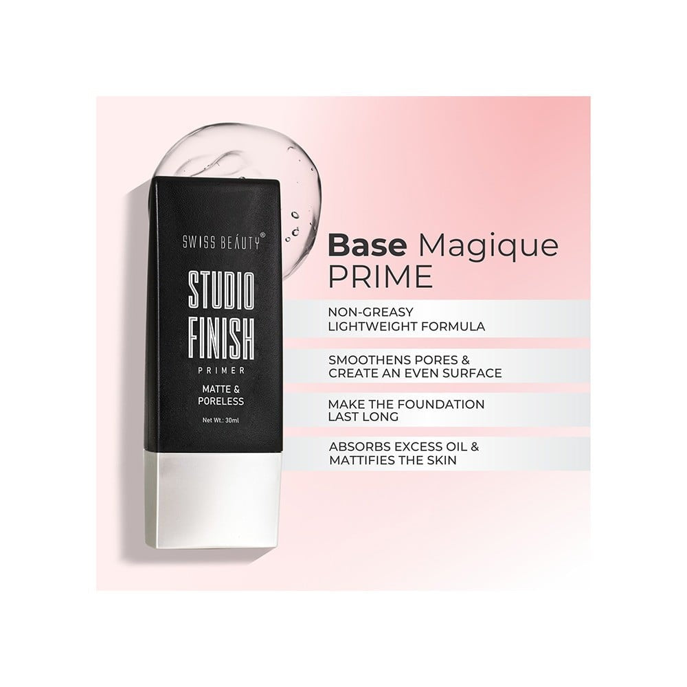 Swiss Beauty Studio Finish Primer (Matte & Poreless) : 30 ml