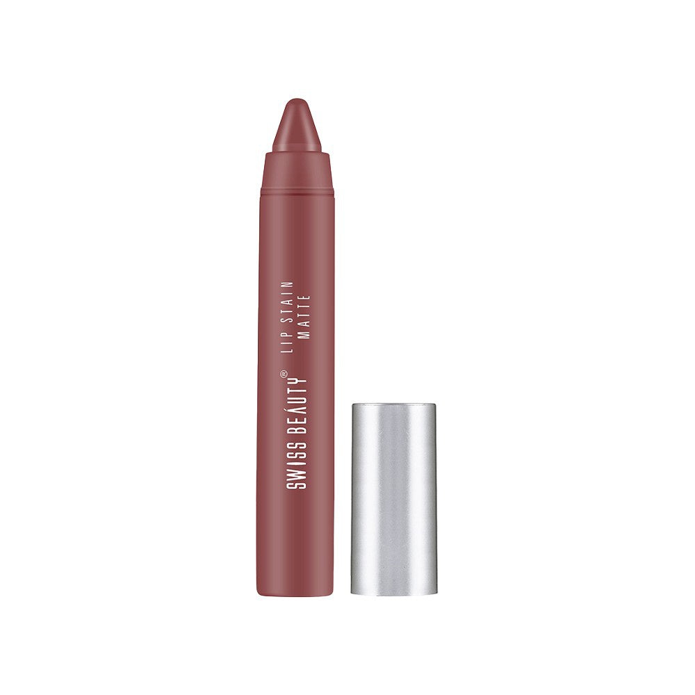 Swiss Beauty Lip Stain Matte Lipstick (Hazelnut 203) : 3.4 g