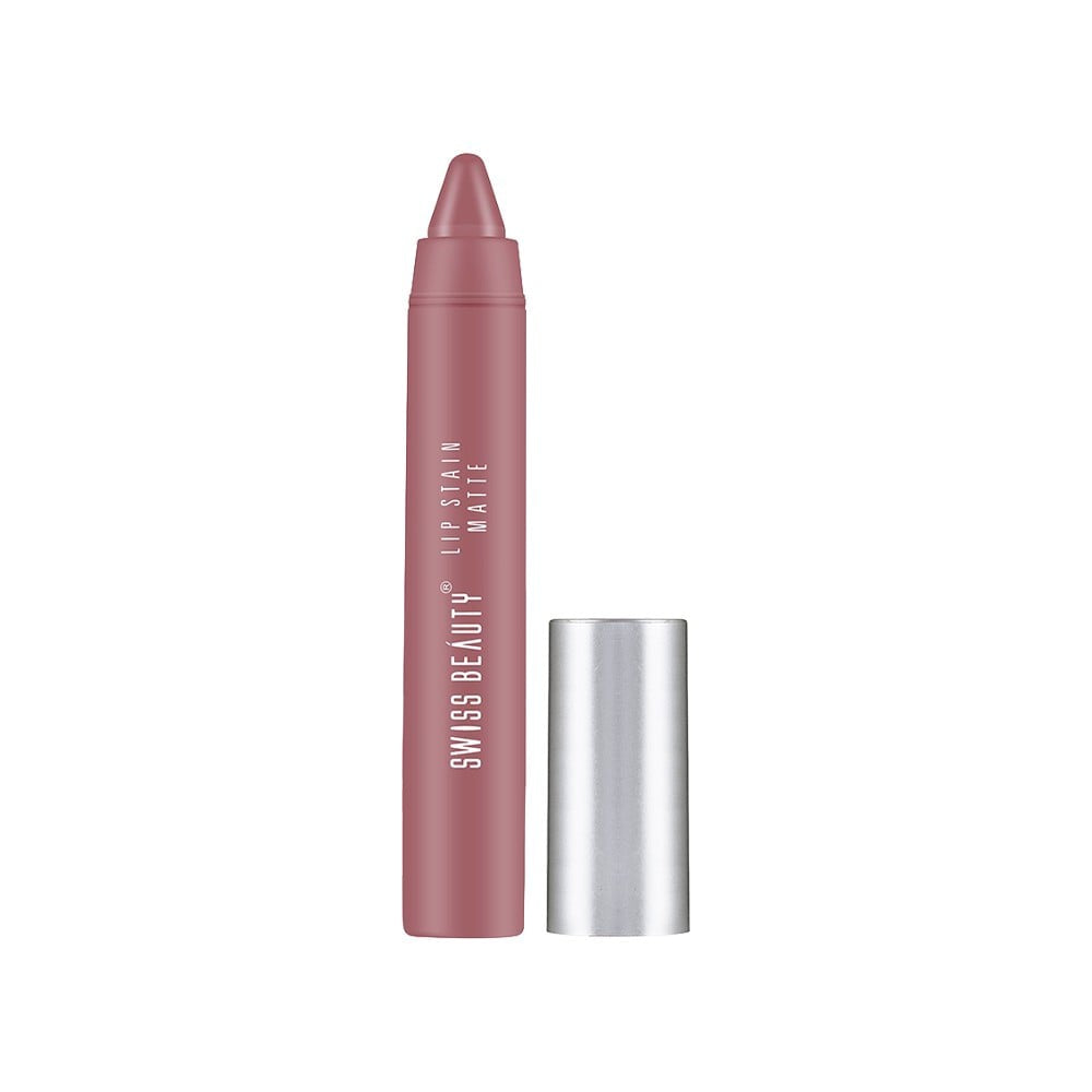 Swiss Beauty Lip Stain Matte Lipstick (Hot Nude 222) : 3.4 g