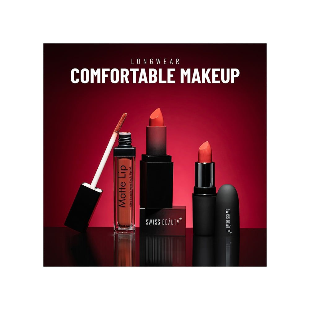 Swiss Beauty HD Matte Lipstick (Peach Day) : 3.5 g
