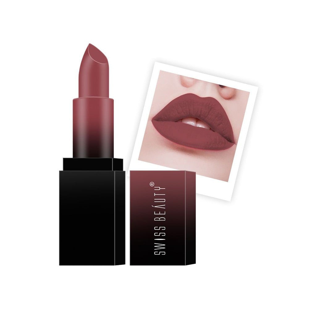 Swiss Beauty HD Matte Lipstick (Brandy Harrington) : 3.5 g