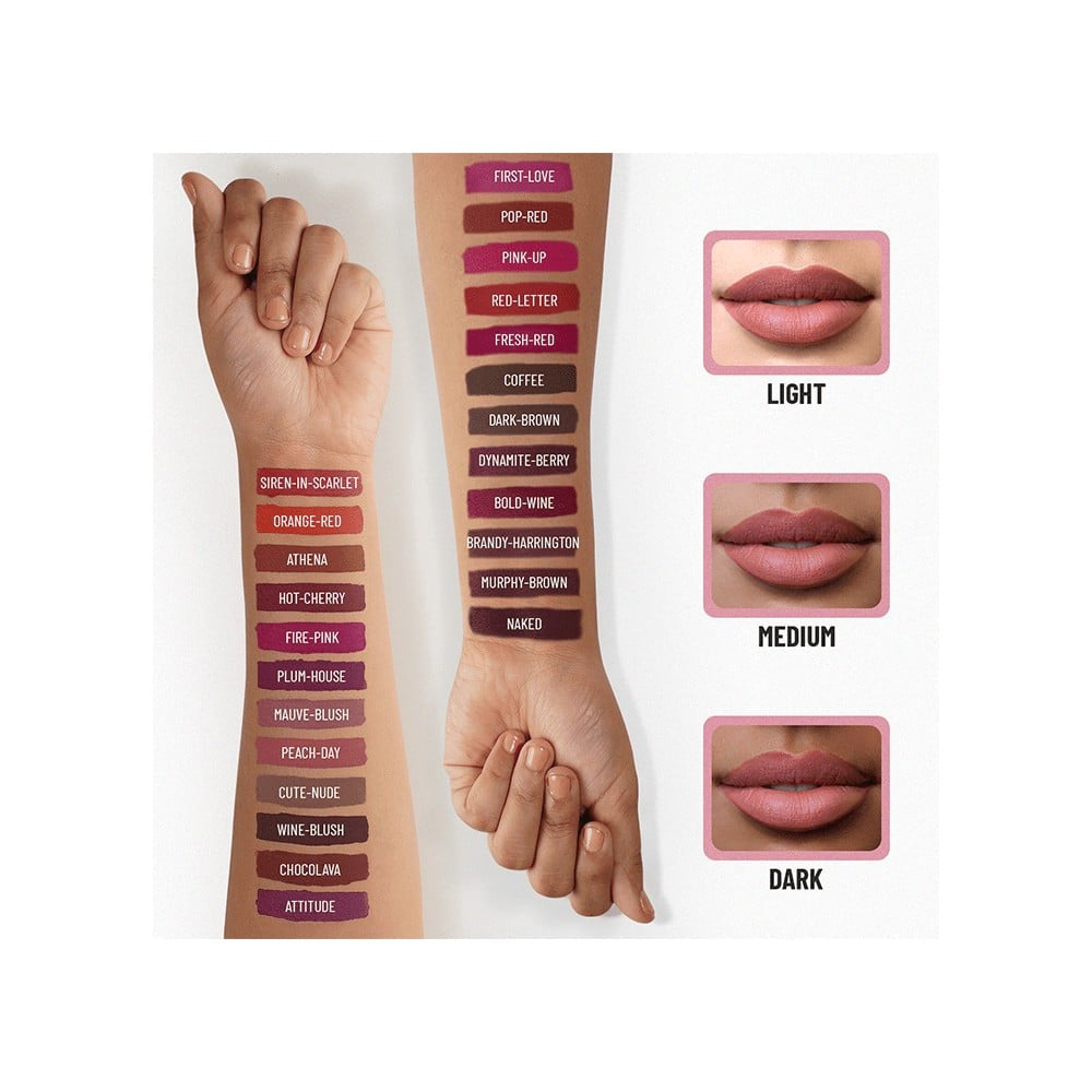 Swiss Beauty HD Matte Lipstick (Brandy Harrington) : 3.5 g