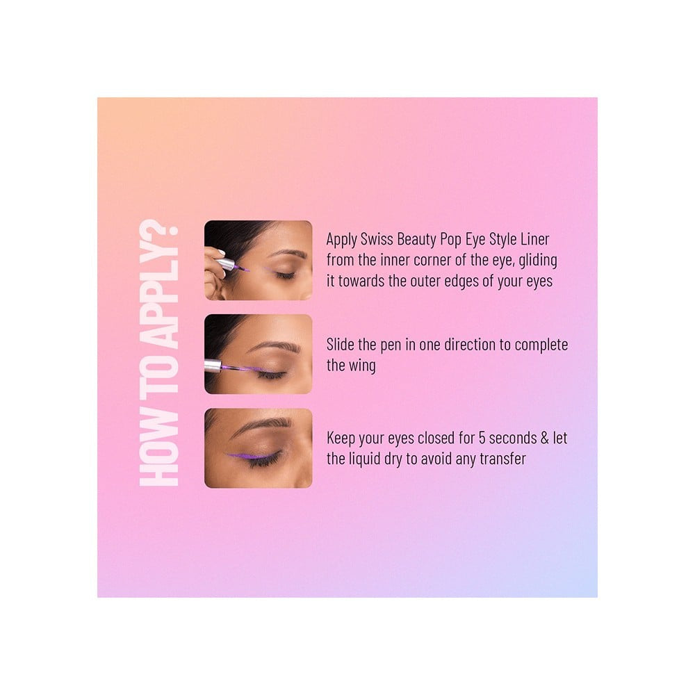Swiss Beauty Pop Eye - Eyeliner (Plum Purple) : 3 ml