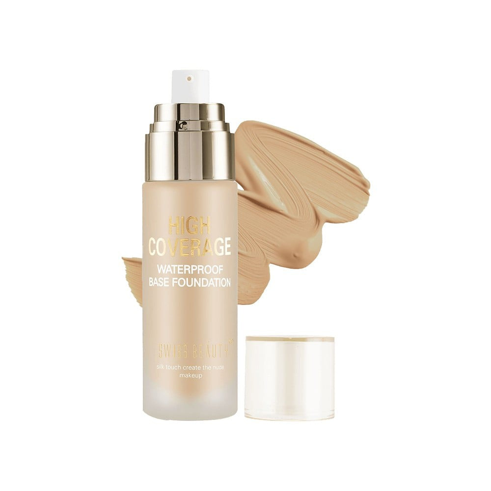 Swiss Beauty High Coverage Waterproof Base Foundation (Natural Nude) : 55 g