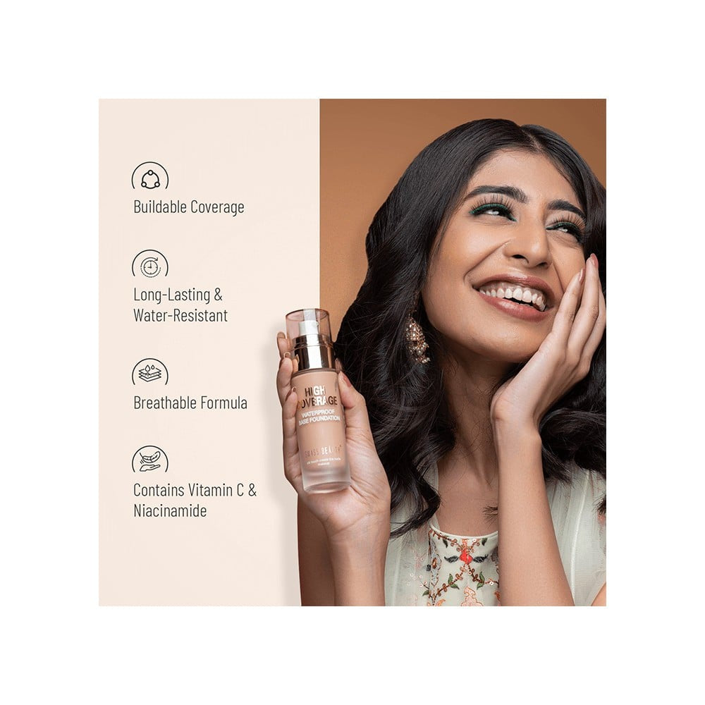 Swiss Beauty High Coverage Waterproof Base Foundation (Natural Nude) : 55 g