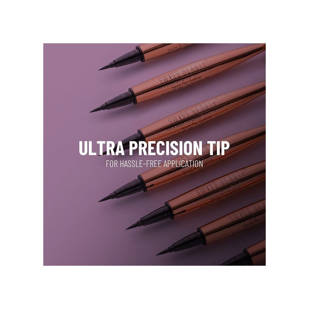 Swiss Beauty Liquid Pen Eyeliner (Black) : 0.8 ml