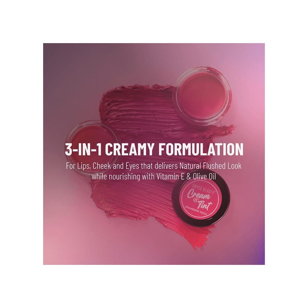 Swiss Beauty Lip & Cheek Tint (Berrylicious) : 8 g