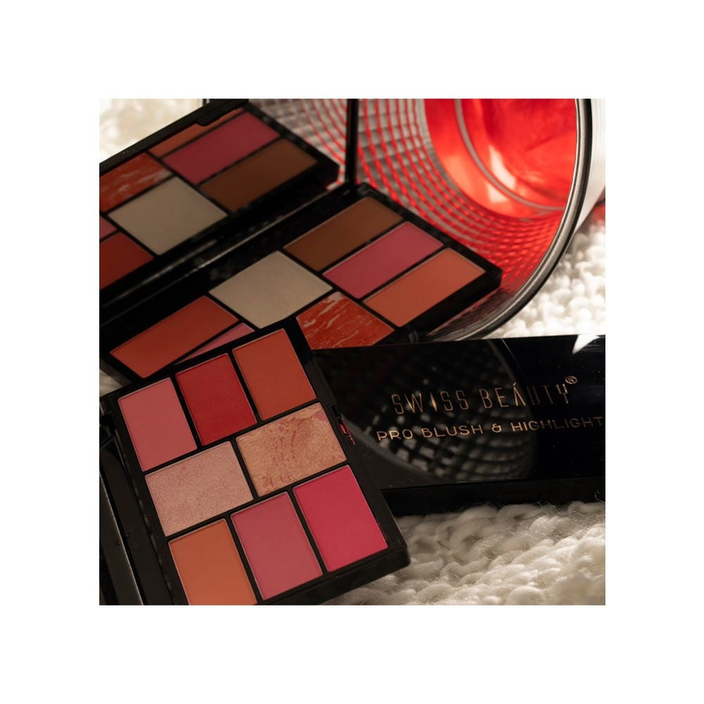 Swiss Beauty Pro Blush & Highlighter (Shade-04) : 18 g