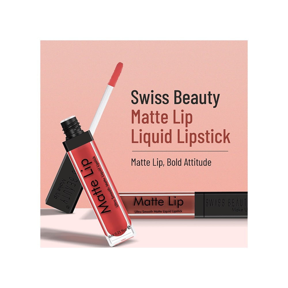 Swiss Beauty Ultra Smooth Matte Liquid Lipstick (Real Nude) : 6 ml