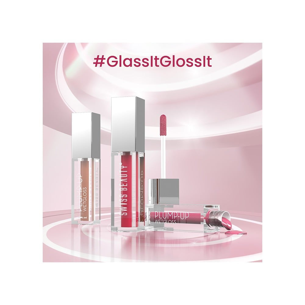 Swiss Beauty Plump-Up Wet Lip Gloss (Barely There) : 2 ml