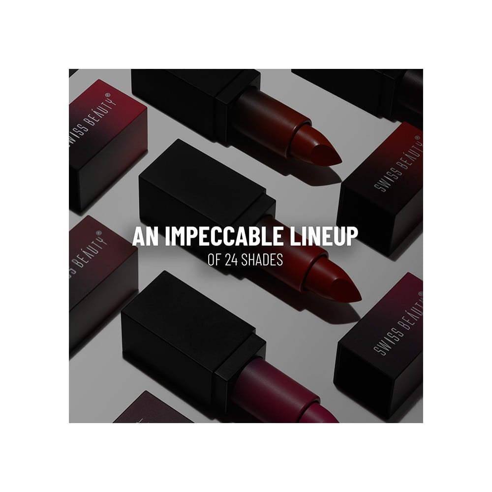 Swiss Beauty HD Matte Lipstick (Coffee) : 3.5 g
