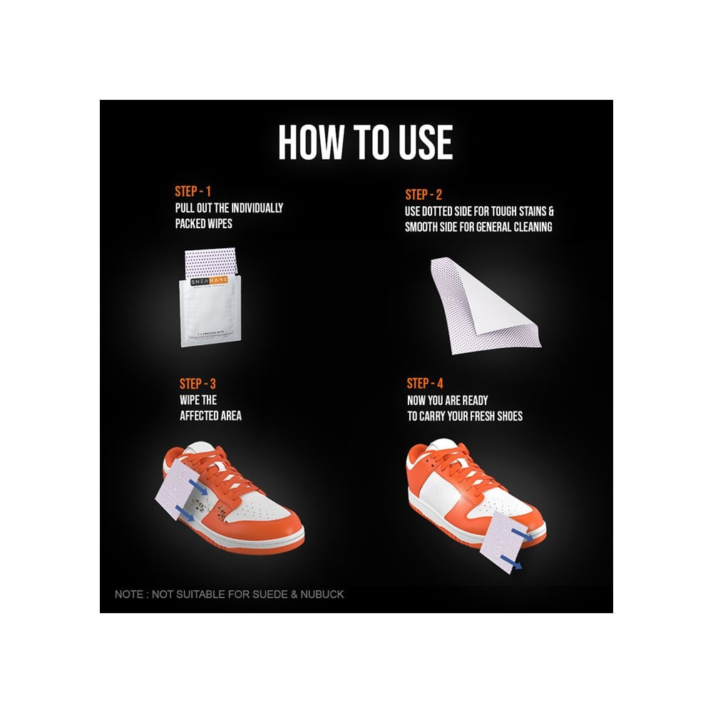 Sneakare Shoe Cleaning Wipes : 1 pack (24 pieces)