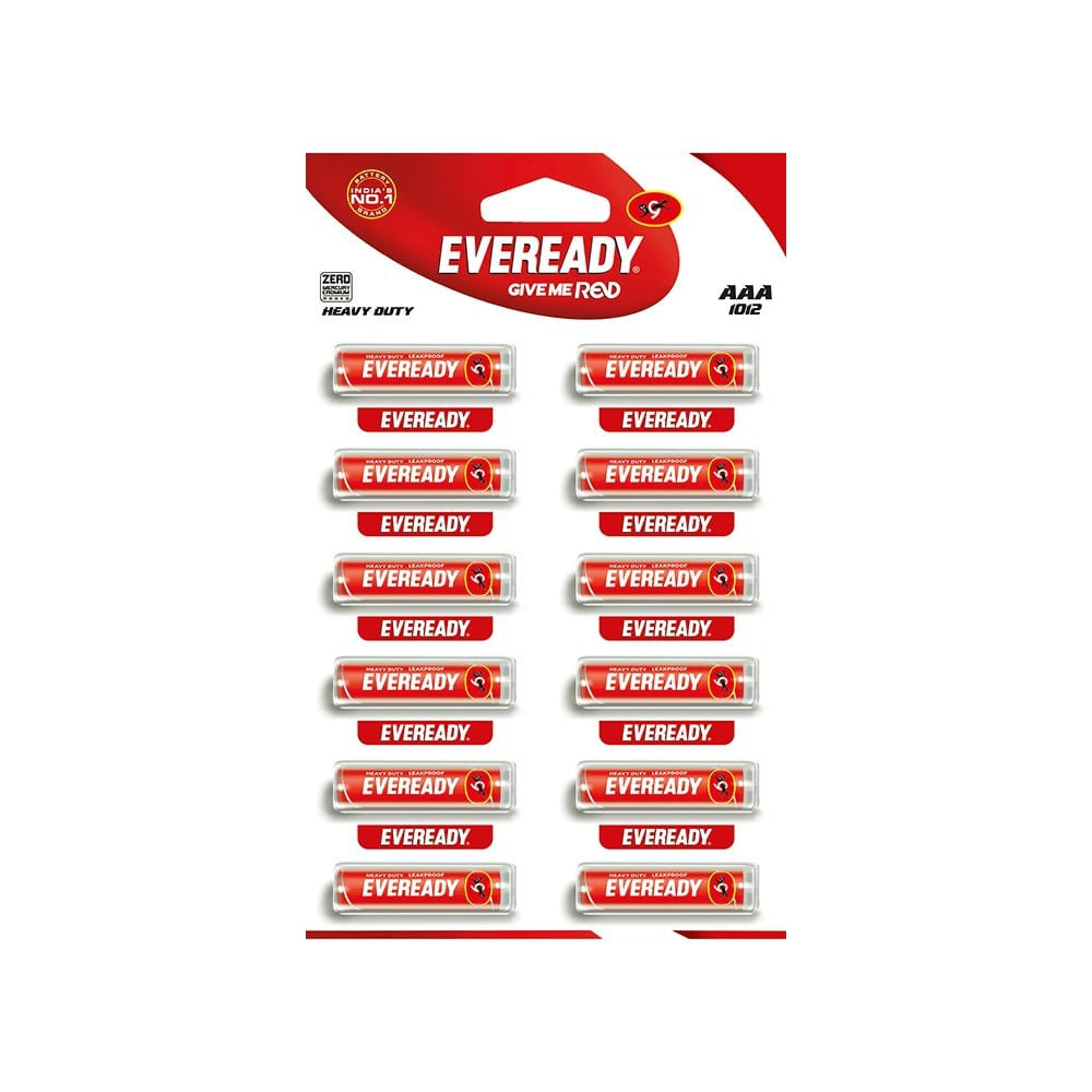Eveready AAA Carbon Zinc Battery : 1 pack (12 Pieces)