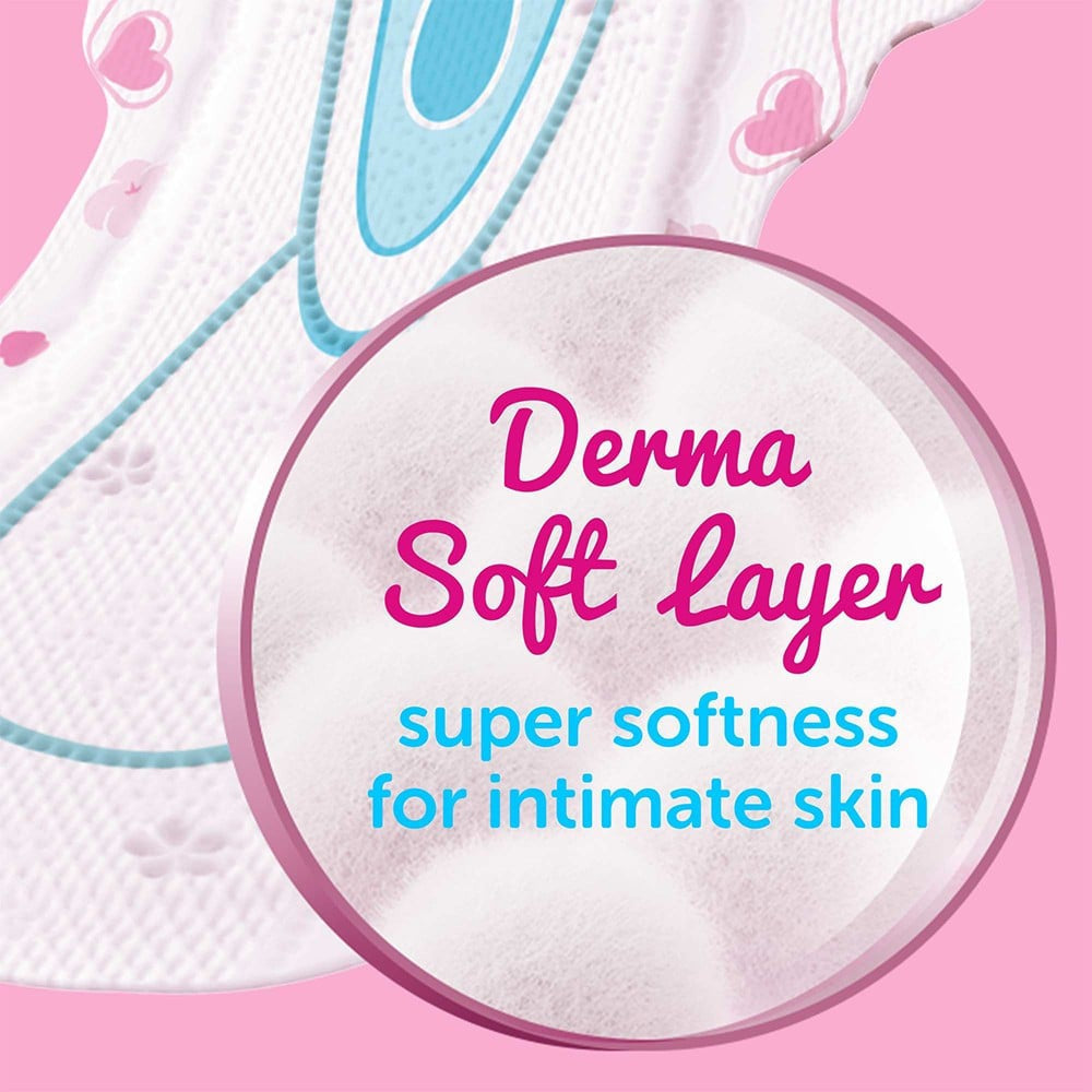 Whisper Ultra Soft Air Fresh Pores Sanitary Pads : 15 pieces