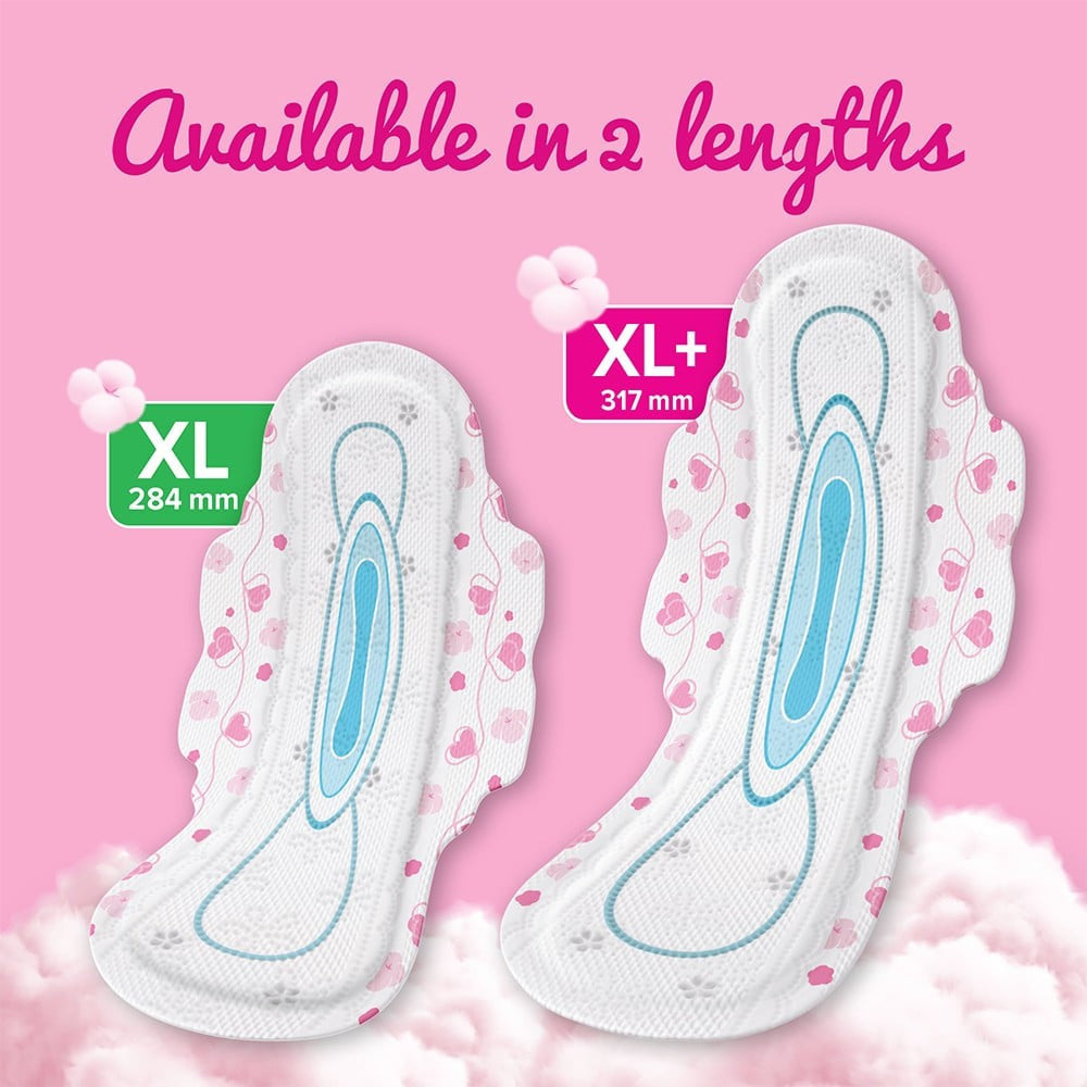 Whisper Ultra Soft Air Fresh Pores Sanitary Pads : 15 pieces