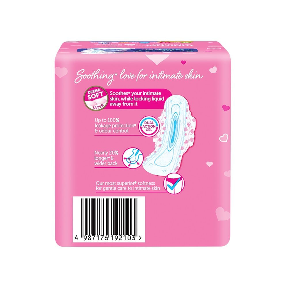 Whisper Ultra Soft Air Fresh Pores Sanitary Pads : 15 pieces