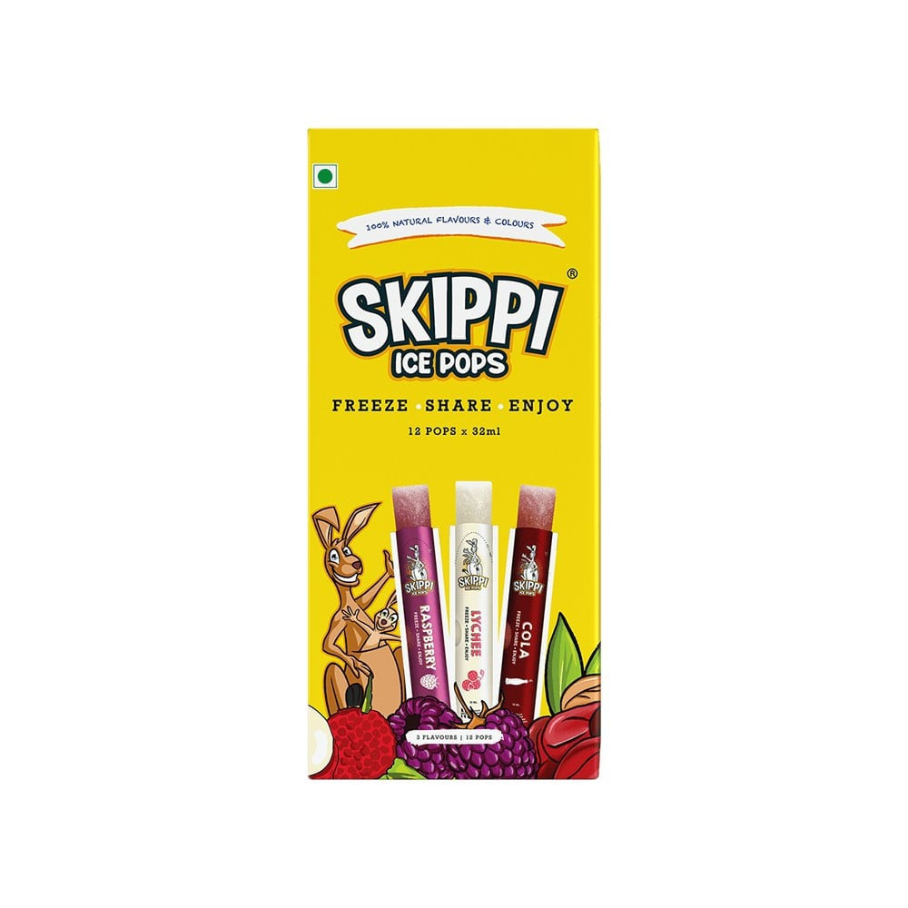 Skippi Natural Flavour Ice Pops : 384 ml