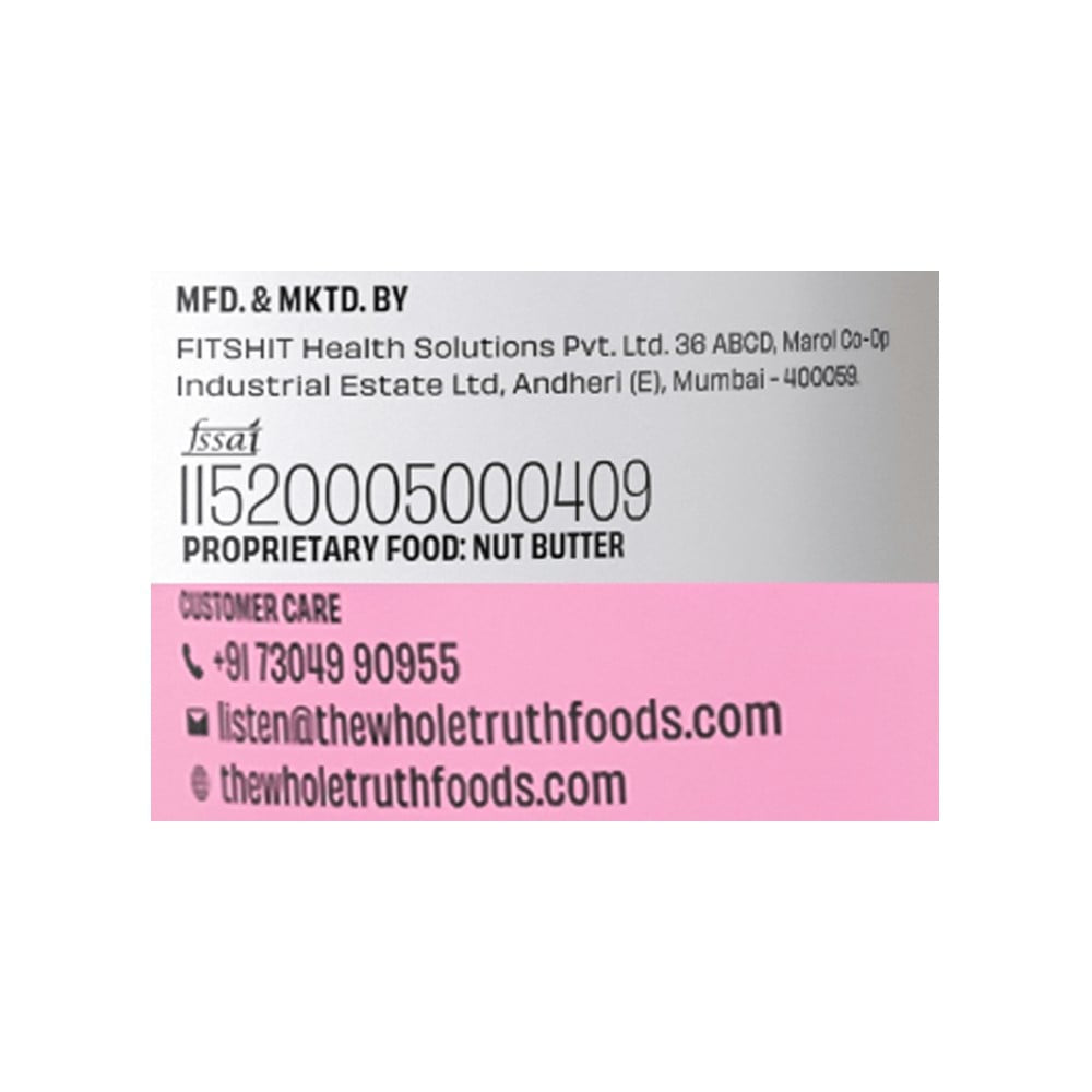 The Whole Truth Unsweetened & Crunchy Peanut Butter : 925 g