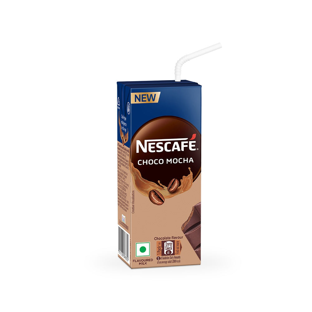 Nescafe Ready to Drink Choco Mocha Flavoured Milk - Pack of 3 : 3 x 180 ml