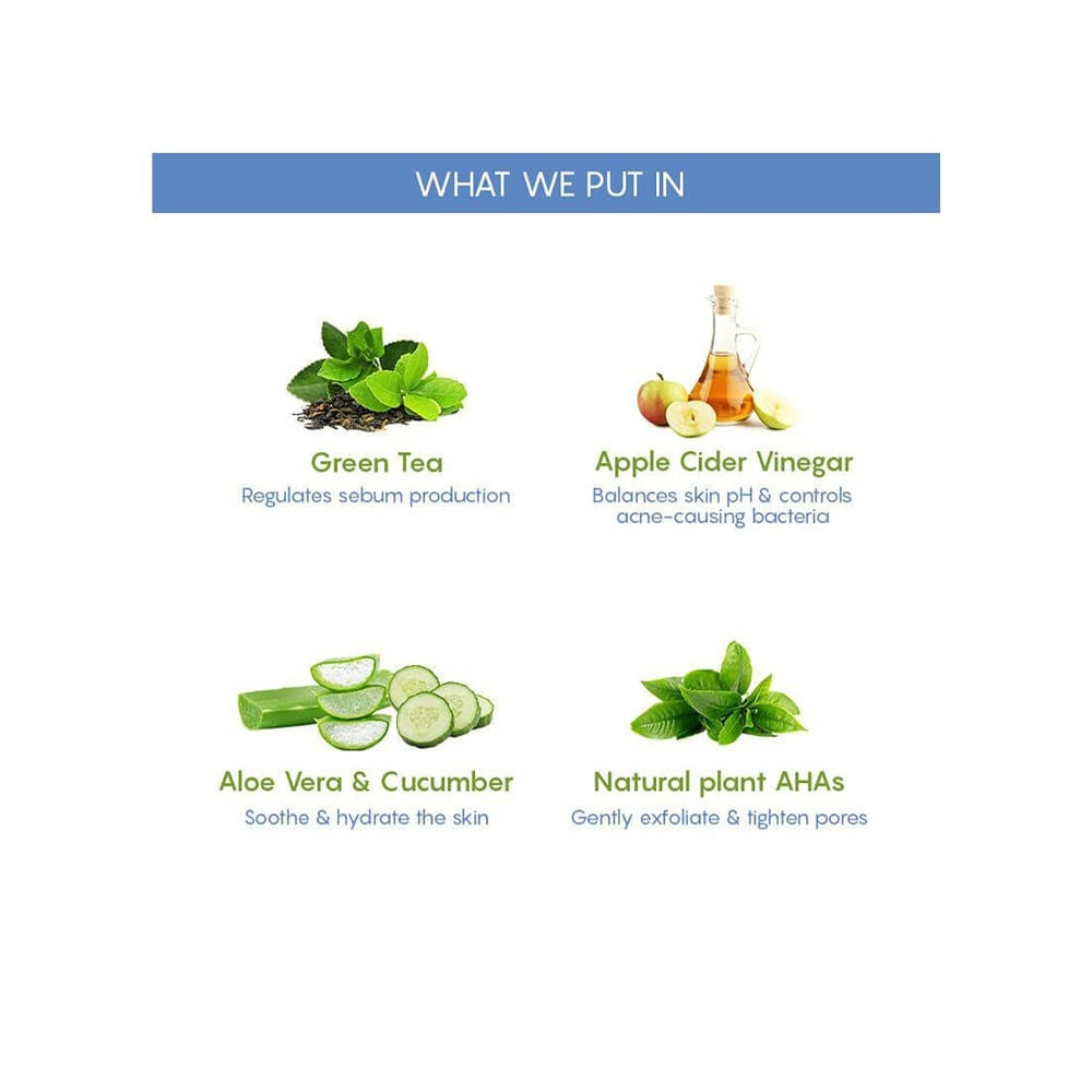 The Moms Co. Natural Green Tea Face Toner : 100 ml