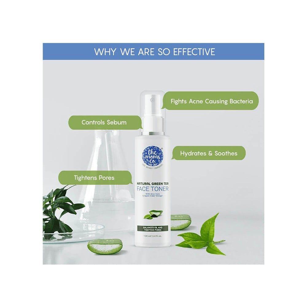 The Moms Co. Natural Green Tea Face Toner : 100 ml