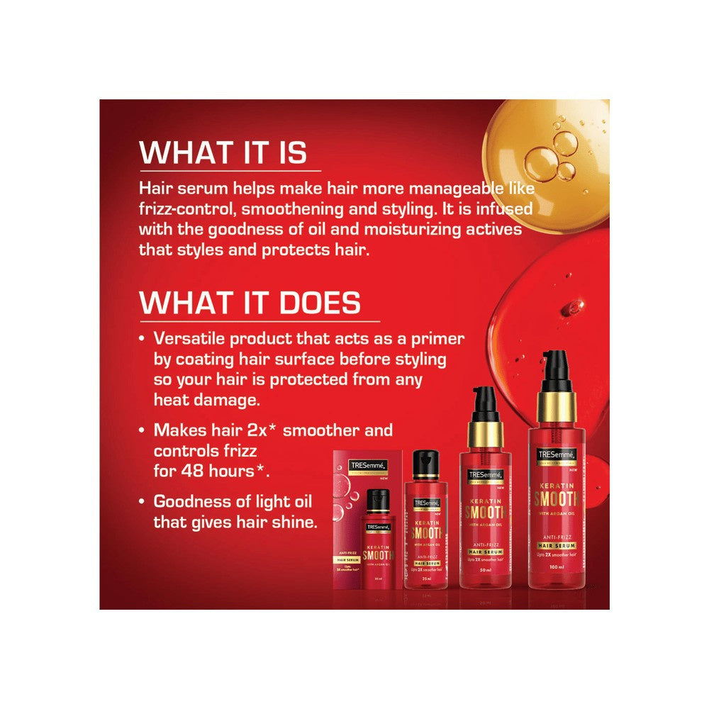 Tresemme Keratin Smooth Anti-Frizz Hair Serum : 100 ml