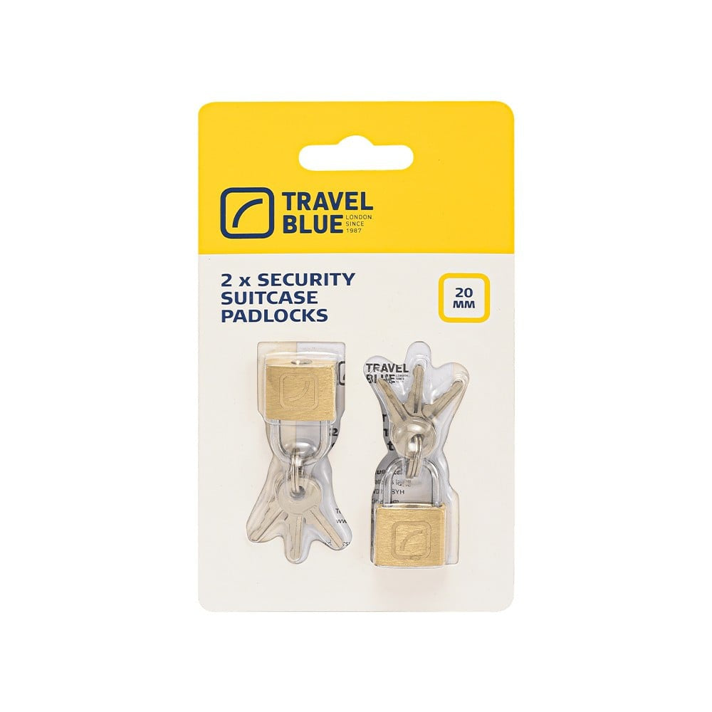 Travel Blue Security Suitcase Pad Lock (Gold) : 1 pack (2 pieces)