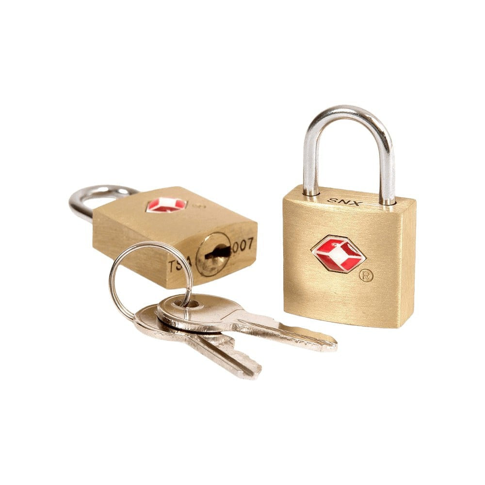Travel Blue Sentry Approved Lock (Golden) : 1 pack (2 pieces)