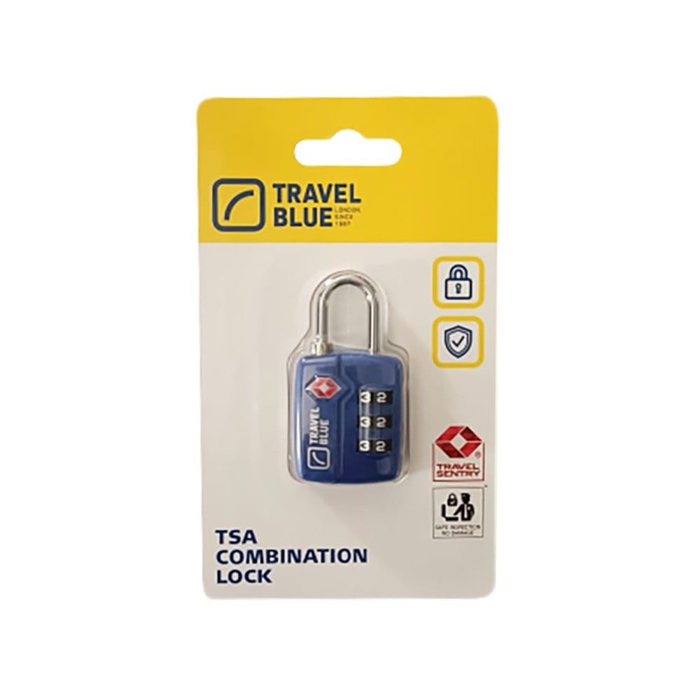 Travel Blue TSA Combination Lock (Blue) : 1 pack