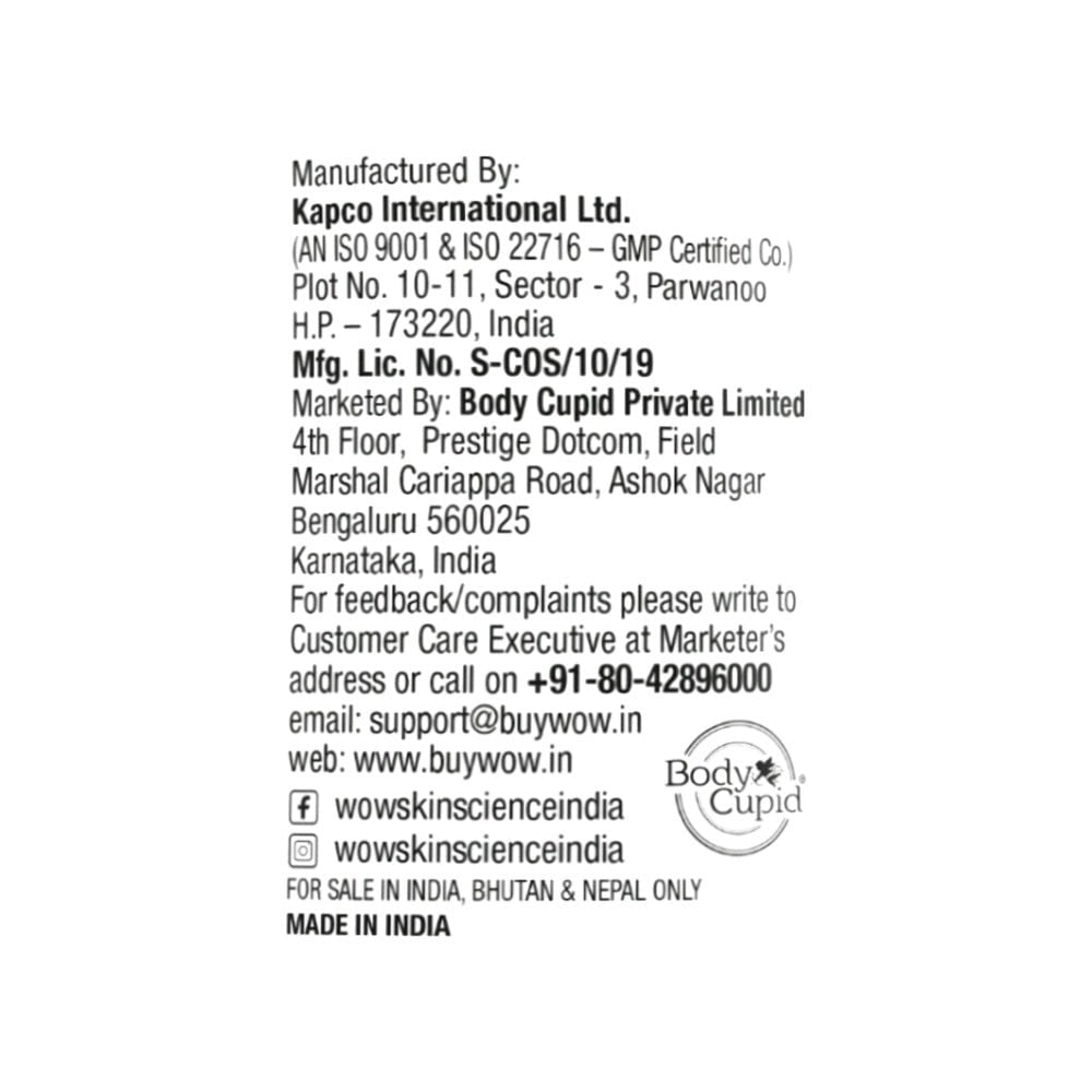 Wow Skin Science Wild Aqua Foaming Body Wash : 500 ml