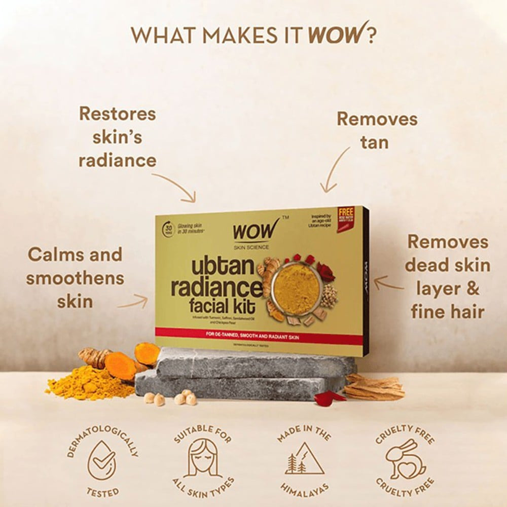 Wow Skin Science Ubtan Radiance Facial Kit : 1 pack